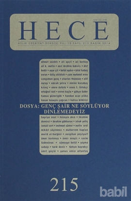 Picture of Hece Aylık Edebiyat Dergisi Sayı: 215 Kasım 2014