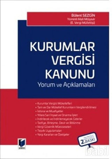 Picture of Kurumlar Vergisi Kanunu : Yorum ve Açıklamaları
