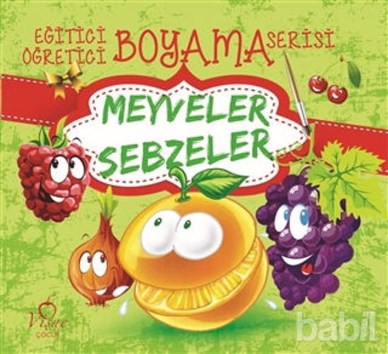 Picture of Meyveler Sebzeler - Eğitici Öğretici Boyama Serisi