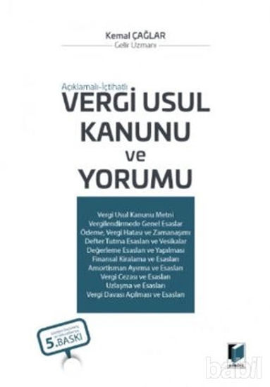 Picture of Vergi Usul Kanunu ve Yorumu