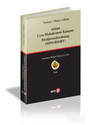 Picture of Alman Ceza Muhakemesi Kanunu StrafprozeBordnung (StPO RiStBV)