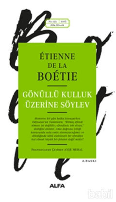Picture of Gönüllü Kulluk Üzerine Söylev