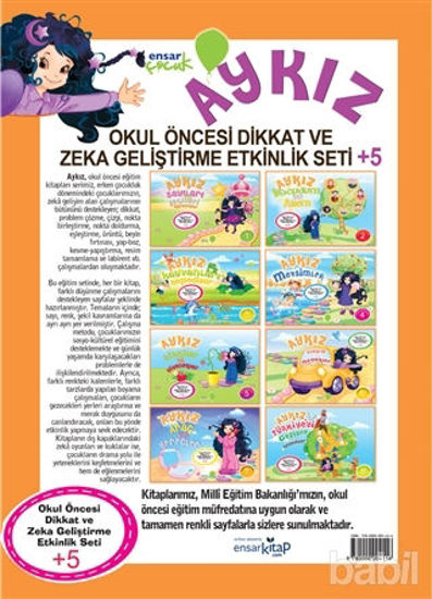 Picture of Aykız Okul Öncesi Dikkat ve Zeka Geliştirme Etkinlik Seti  5 (8 Kitap Takım)