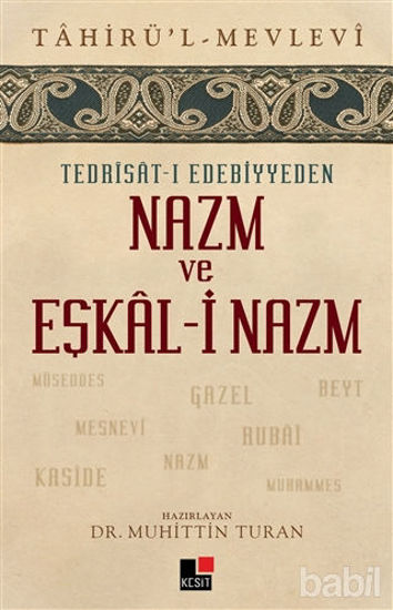 Picture of Tedrisat-ı Edebiyyeden Nazm ve Eşkal-i Nazım