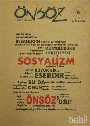 Picture of Önsöz Kitap Dizisi Sayı : 30 - 10. Yıl Seçkisi 2015