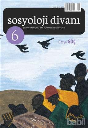Picture of Sosyoloji Divanı Sayı : 6 Temmuz-Aralık 2015