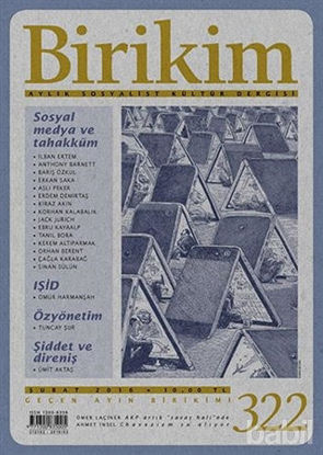Picture of Birikim Aylık Sosyalist Kültür Dergisi Sayı: 322 Şubat 2016