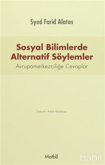 Picture of Sosyal Bilimlerde Alternatif Söylemler
