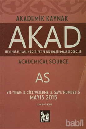 Picture of Akad Akademik Kaynak Dergisi Sayı: 5