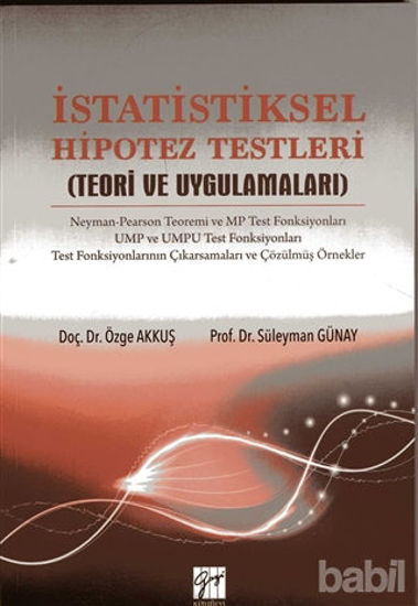 Picture of İstatistiksel Hipotez Testleri