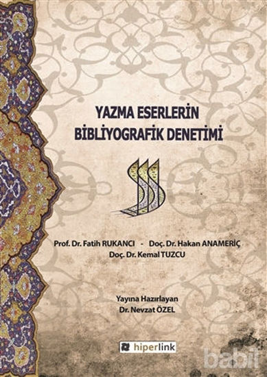 Picture of Yazma Eserlerin Bibliyografik Denetimi