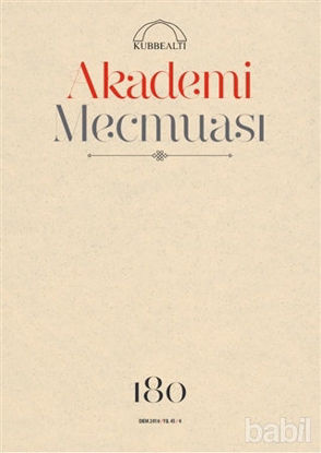 Picture of Akademi Mecmuası Sayı : 180 Ekim 2016