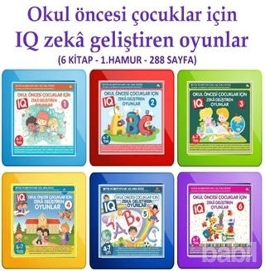 Picture of Okul Öncesi Çocuklar İçin IQ Zeka Geliştiren Oyunlar (6 kitap)