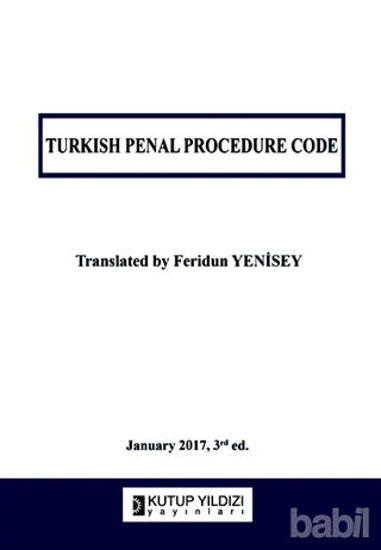 Picture of Turkish Penal Procedure Code