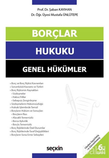 Picture of Borçlar Hukuku Genel Hükümler