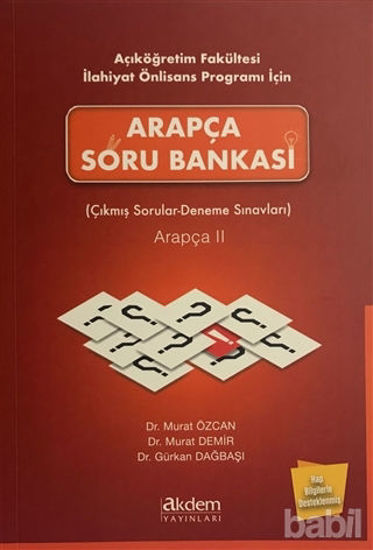 Picture of Açıköğretim Fakültesi İlahiyat Önlisans Programı İçin Arapça Soru Bankası Arapça 2