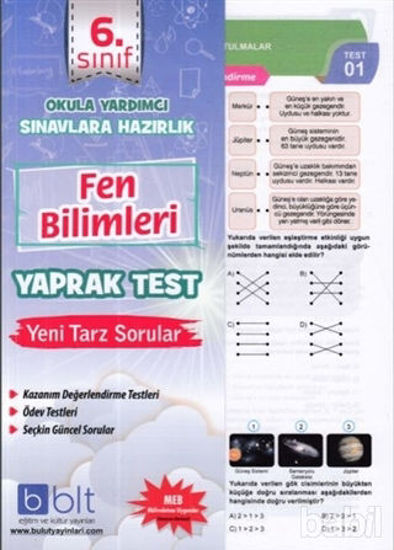 Picture of 6. Sınıf Fen Bilimleri Yaprak Test