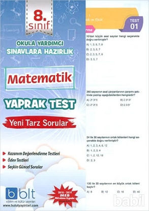 Picture of 8. Sınıf Matematik Yaprak Test
