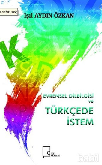 Picture of Evrensel Dilbilgisi ve Türkçede İstem