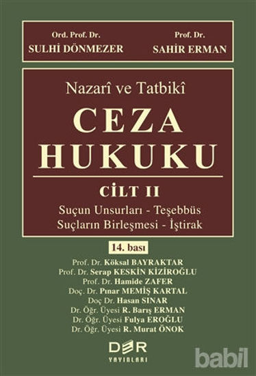 Picture of Nazari ve Tatbiki Ceza Hukuku Cilt 2
