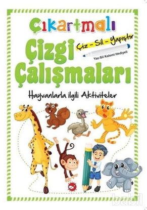 Picture of Çıkartmalı Çizgi Çalışmaları - Hayvanlarla İlgili Aktiviteler