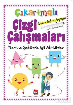Picture of Çıkartmalı Çizgi Çalışmaları - Renkler ve Şekillerle İlgili Aktiviteler