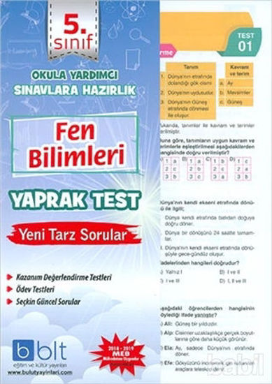 Picture of 5. Sınıf Fen Bilimleri Yaprak Test