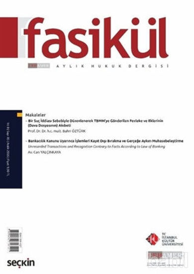 Picture of Fasikül Aylık Hukuk Dergisi Sayı: 85
