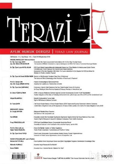 Picture of Terazi Aylık Hukuk Dergisi Sayı: 145