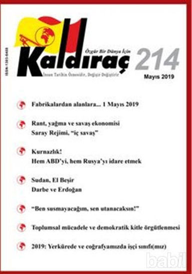 Picture of Kaldıraç Dergisi Sayı: 214 Mayıs 2019