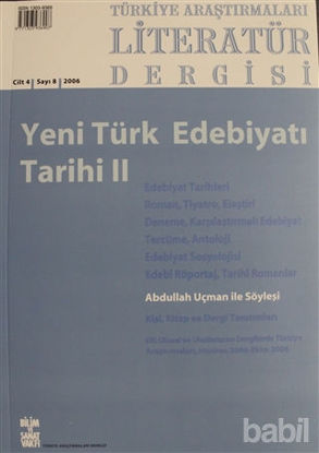 Picture of Türkiye Araştırmaları Literatür Dergisi Cilt: 4 Sayı: 8 - 2006