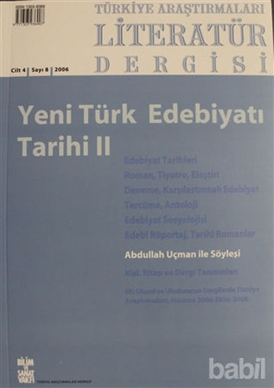 Picture of Türkiye Araştırmaları Literatür Dergisi Cilt: 4 Sayı: 8 - 2006