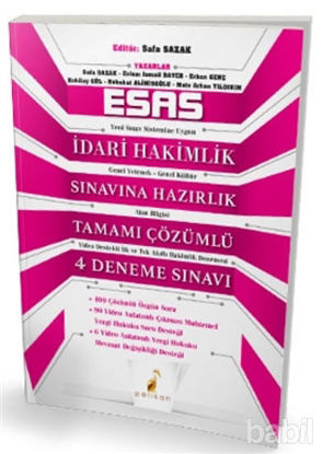 Picture of Esas İdari Hakimlik Sınavına Hazırlık Tamamı Çözümlü 4 Deneme Sınavı