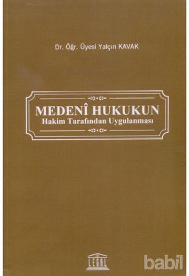 Picture of Medeni Hukukun Hakim Tarafından Uygulanması