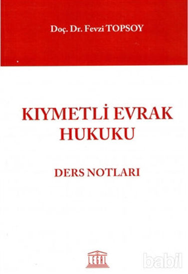 Picture of Kıymetli Evrak Hukuku