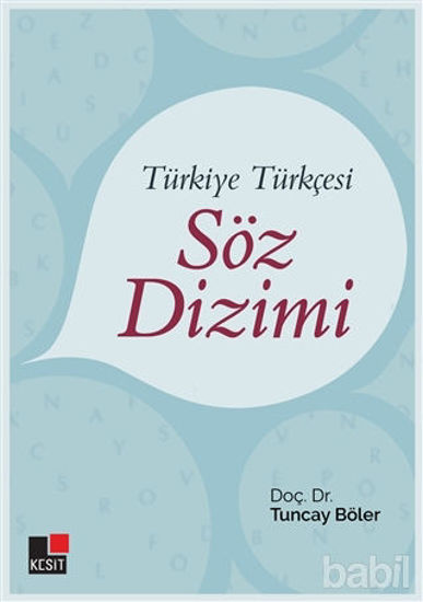 Picture of Türkiye Türkçesi Söz Dizimi