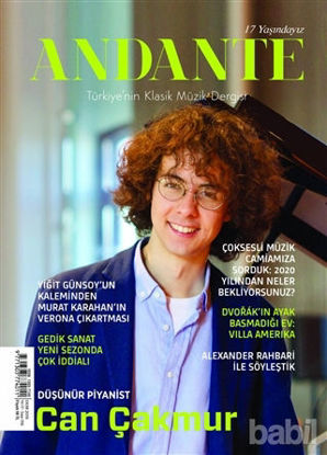 Picture of Andante Müzik Dergisi Yıl: 17 Sayı: 156 Ekim 2019