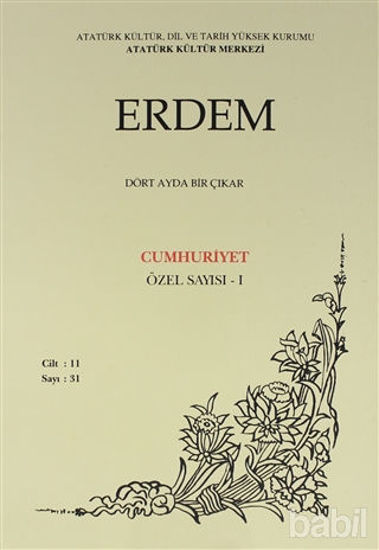 Picture of Erdem Atatürk Kültür Merkezi Dergisi Sayı: 31 1999 Cumhuriyet Özel Seri - 1
