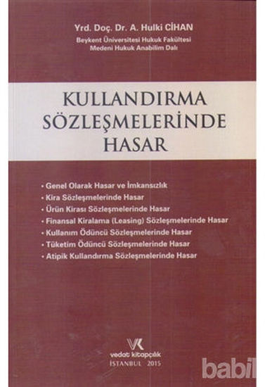 Picture of Kullandırma Sözleşmelerinde Hasar