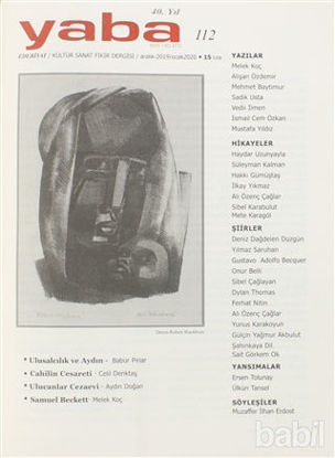 Picture of Yaba Edebiyat Dergisi Sayı: 112 Aralık 2019 - Ocak 2020