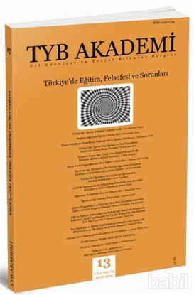 Picture of TYB Akademi Dergisi Sayı: 13 Ocak 2015