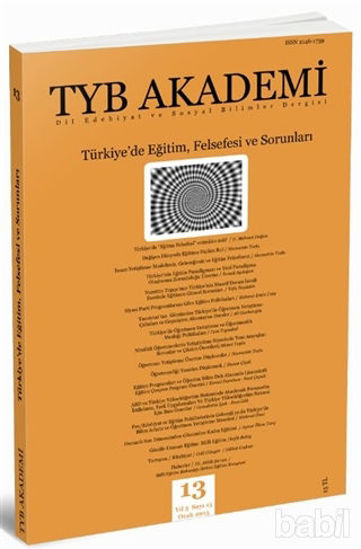 Picture of TYB Akademi Dergisi Sayı: 13 Ocak 2015