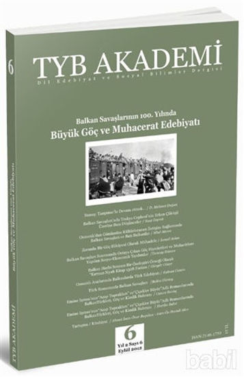 Picture of TYB Akademi Dergisi Sayı: 6 Eylül 2012