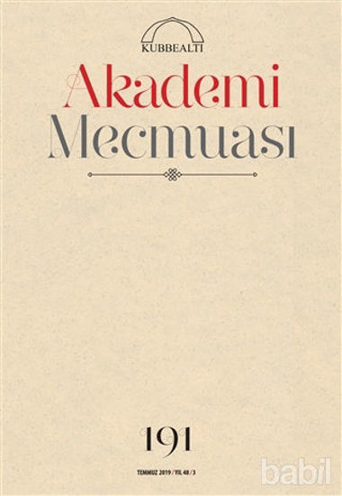 Picture of Akademi Mecmuası Sayı: 191 Temmuz 2019