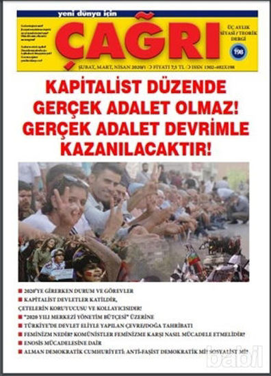 Picture of Yeni Dünya İçin Çağrı Dergisi Sayı: 198 Şubat-Mart-Nisan 2020