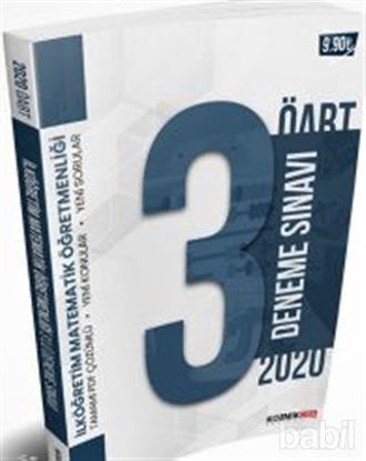 Picture of 2020 ÖABT İlköğretim Matematik Öğretmenliği PDF Çözümlü 3'lü Deneme Seti Kozmik