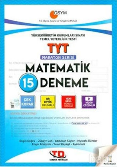 Picture of TYT Matematik 15 Deneme Maraton Serisi