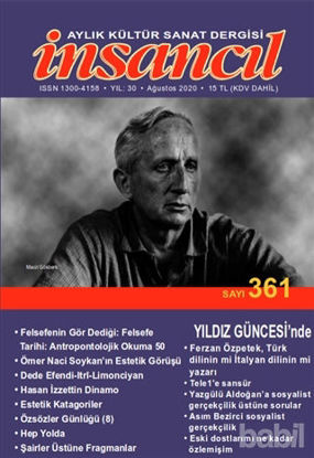 Picture of İnsancıl Aylık Kültür Sanat Dergisi Sayı: 361 Ağustos 2020