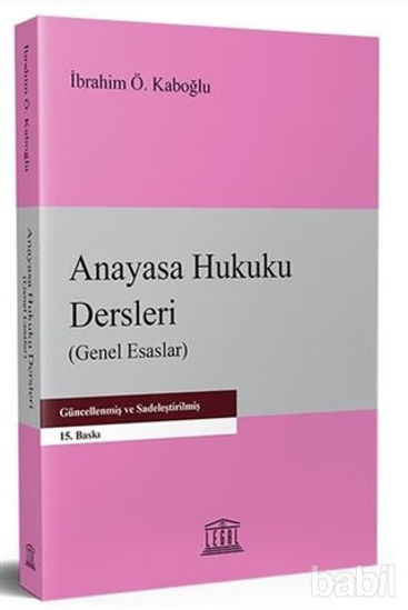 Picture of Anayasa Hukuku Dersleri (Genel Esaslar)