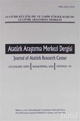 Picture of Atatürk Araştırma Merkezi Dergisi Sayı: 101